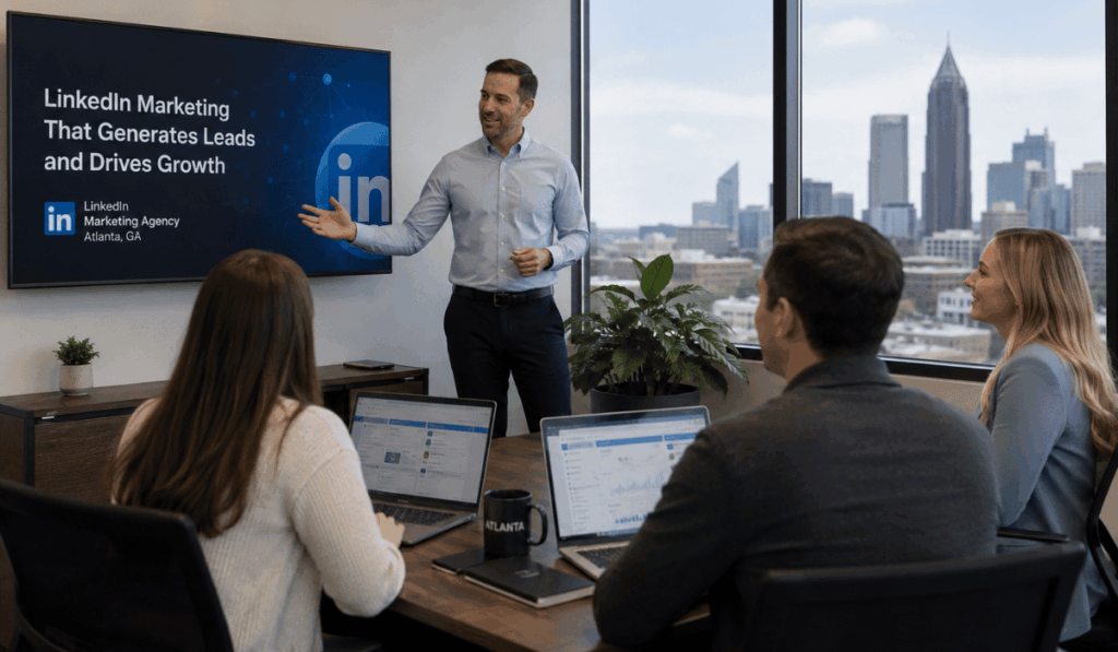LinkedIn marketing agency in Atlanta helping B2B businesses generate leads and grow through targeted LinkedIn marketing strategies.