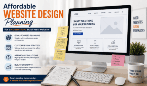 Affordable website design planning for a customized business website